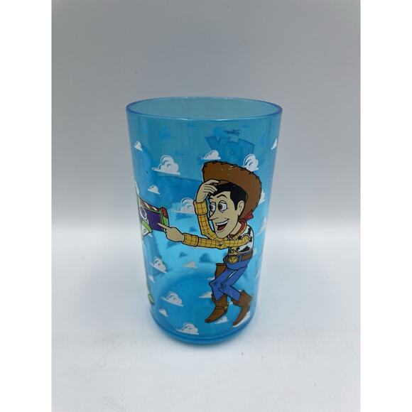 Vintage Toy Story Woody & Buzz Lightyear Small Blue W/ Cloud Pattern - Picture 1 of 7